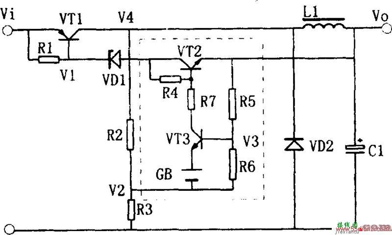 用三端稳压器制作的开关型稳压电源电路图  第2张