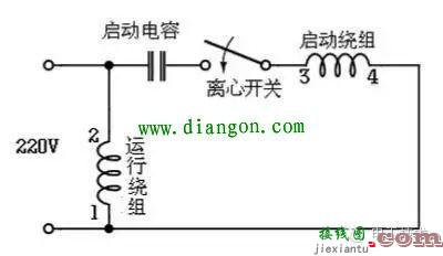 单相电机双电容接线图和接线方法  第3张