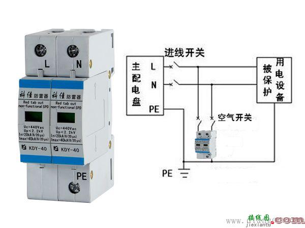 浪涌保护器接线方法图解  第1张