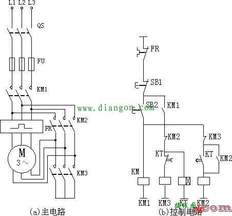 三相异步电动机星三角降压启动控制电路接线方法  第1张