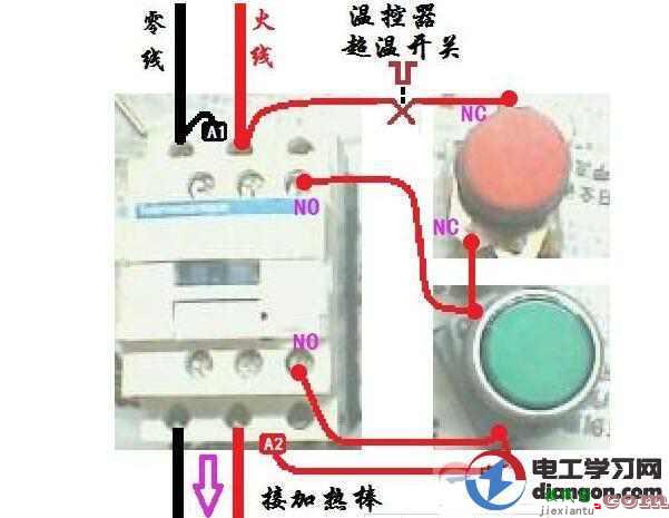 电工交流接触器接线方法  第5张