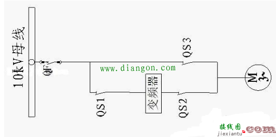 工频转变频的电机接线方法  第1张