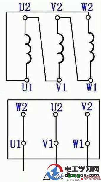 电动机三角形与星形的区别和接线方法图解  第2张