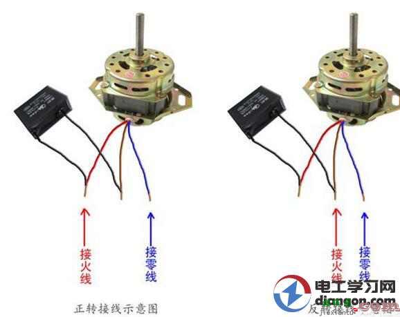 小功率单相电机接线方法图解  第1张