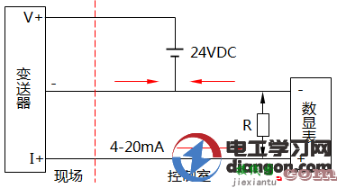 三线制变送器接线方法图解  第1张