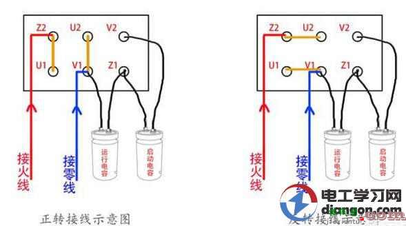 大功率单相电机接线方法图解  第1张