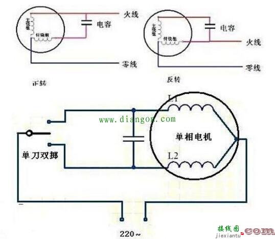 3KW三相异步电动机改单相电机步骤和接线方法图解  第2张