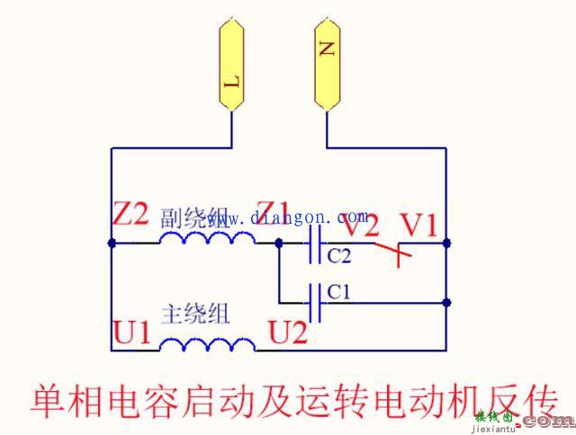 单相双值电容电动机怎么接？单相双值电容电动机正反转接线图  第2张