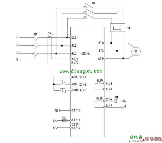 软启动怎么接电机？软启动电机实物接线图  第1张