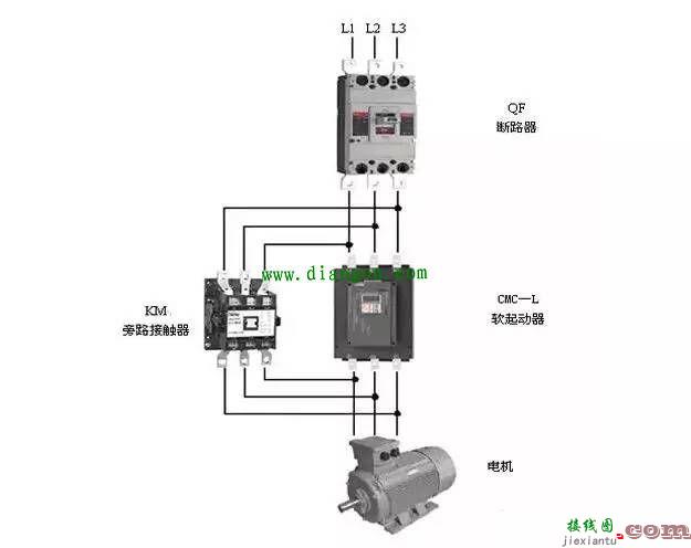 软启动怎么接电机？软启动电机实物接线图  第2张