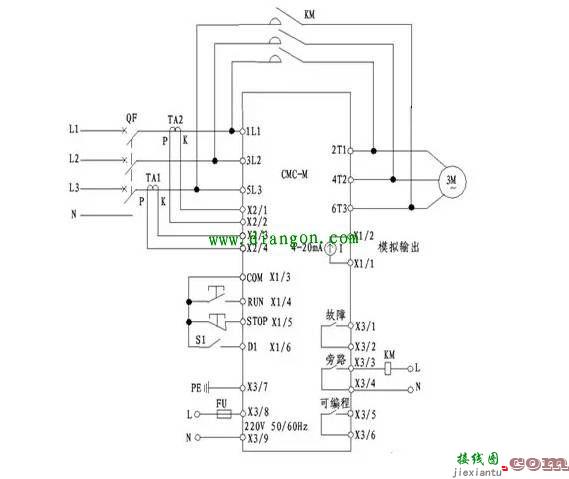 软启动怎么接电机？软启动电机实物接线图  第4张