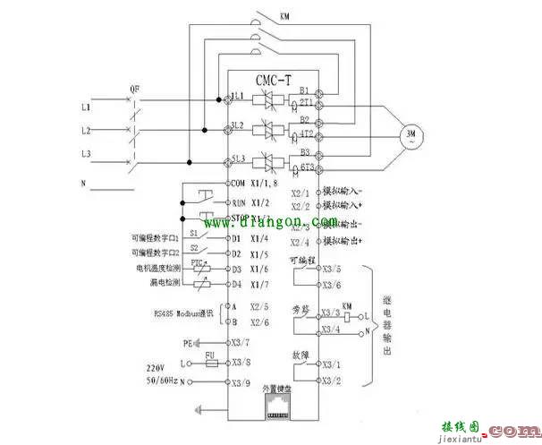 软启动怎么接电机？软启动电机实物接线图  第9张