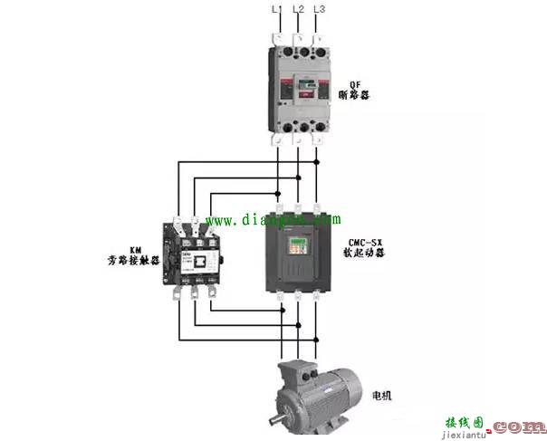 软启动怎么接电机？软启动电机实物接线图  第7张