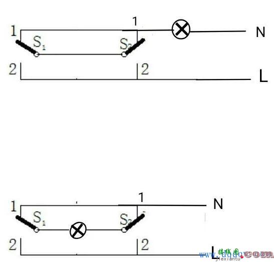 一个灯两个开关控制怎么接线?2个开关控制1个灯实物接线图图解  第6张