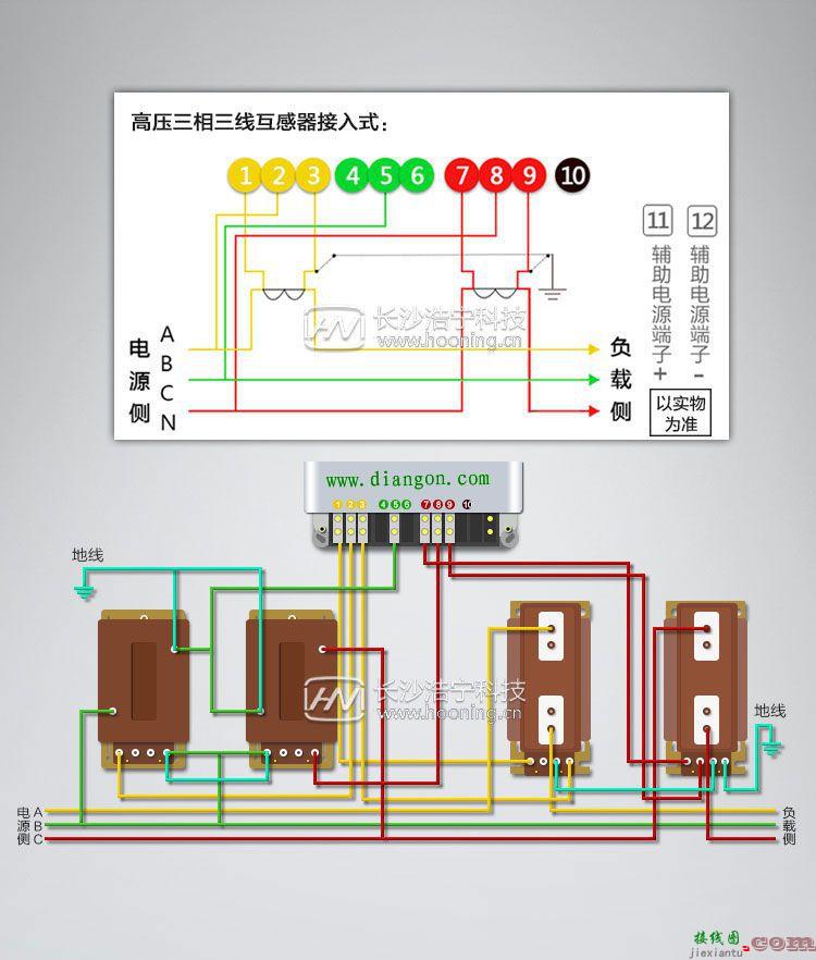 三相三线电表怎么接线？三相三线智能电表接线图  第1张