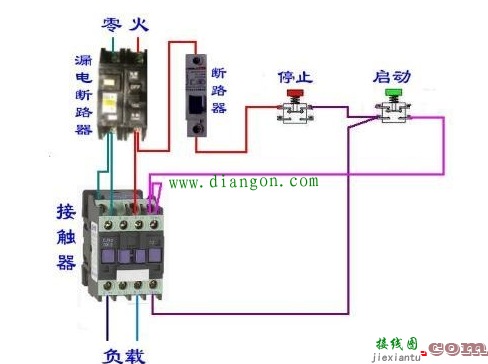 cjx2-1210接触器实物接线图  第1张