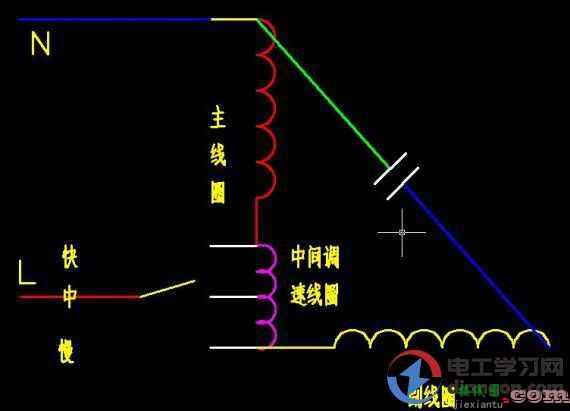 220V单相电机正反转怎么接线？单相电机开关正反转接线图  第6张