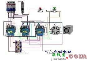 星三角起动原理及实物接线图分析  第2张