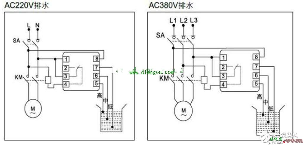 液位继电器接线图原理  第1张