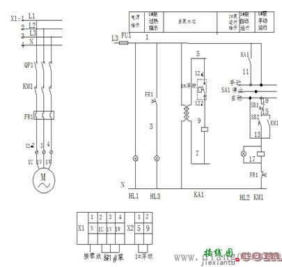 污水泵电气控制箱接线图  第2张