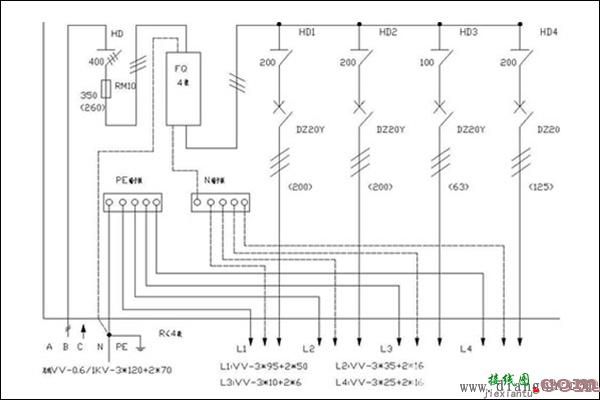 家庭配电箱接线_家庭配电箱接线图解_家用配电箱接线图解  第1张
