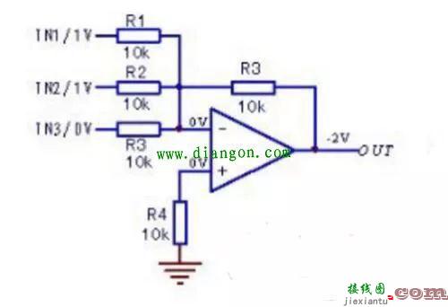 反相加法器原理图与电路图  第4张