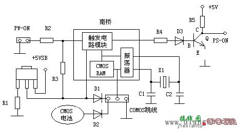 计算机主板开机电路图解  第1张