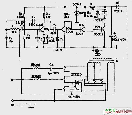 电风扇感应制动电路  第1张