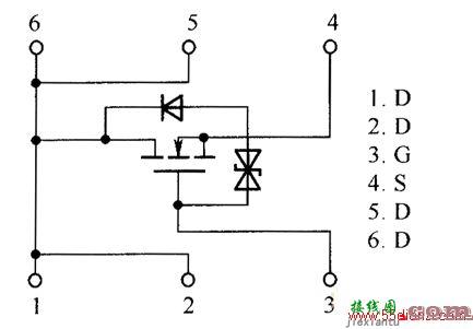 场效应晶体管RTL035N03、RTQ020N03、RTQ035N03内部电路图  第1张