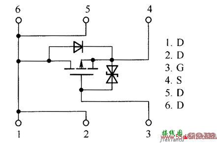 场效应晶体管RTQ025P02、RTQ030P02、RTQ035P02内部电路图  第1张