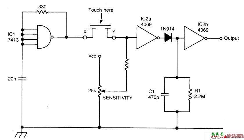 CMOS触摸电路  第1张