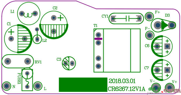 基于思睿达主推CR6267SG 12W电源适配器方案  第15张