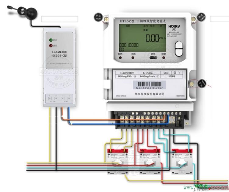 三相四线电表和集中器接线图  第1张
