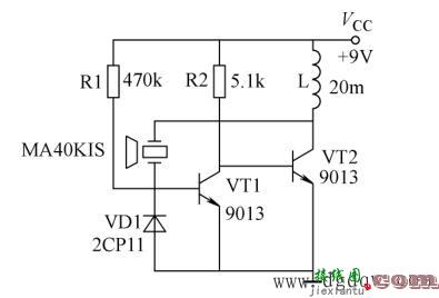 MA40EIS/EIR组成的超声波发射电路图原理讲解  第1张