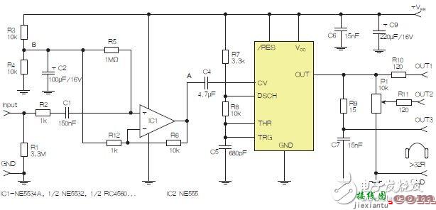 基于555定时器的D类耳机驱动实用放大电路设计  第1张