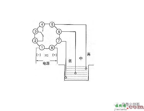 液位继电器的接线方法，4张动态演示，小白都能看懂的实物接线  第3张