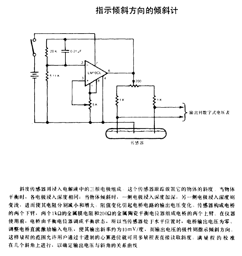 指示倾斜方向的倾斜计  第1张