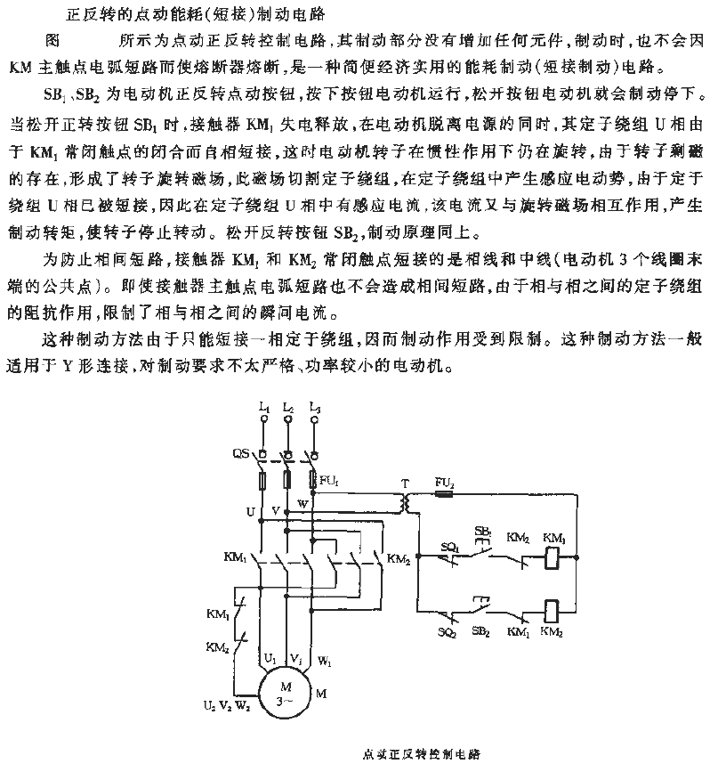 点动正反转控制电路  第1张