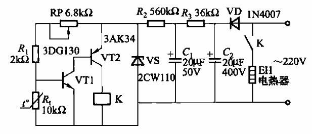 热敏电阻恒温控制电路之一  第1张