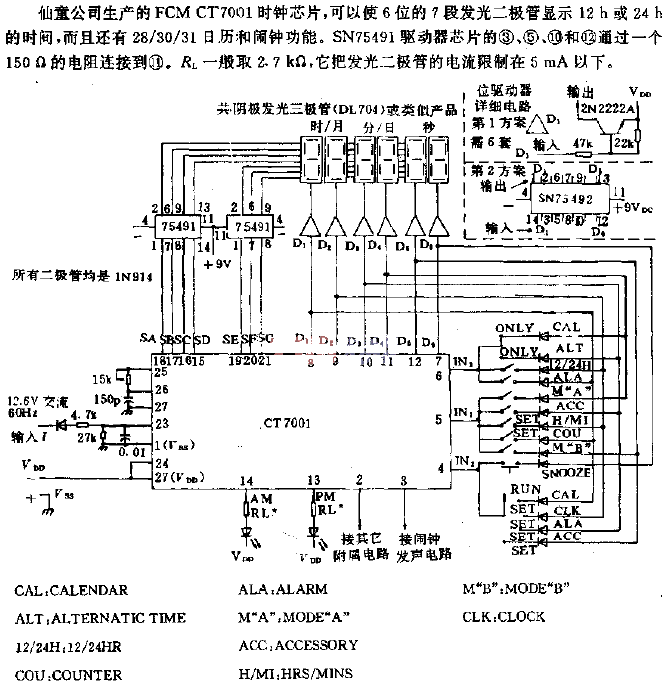 日历时钟电路  第1张