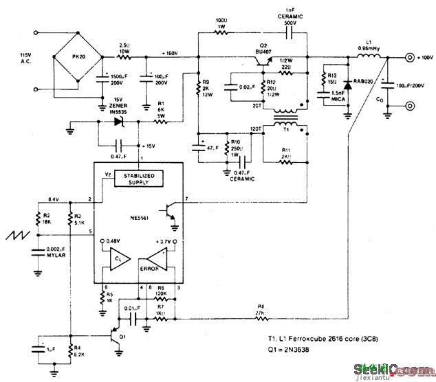 10V／0.25A开关模式转换器  第1张