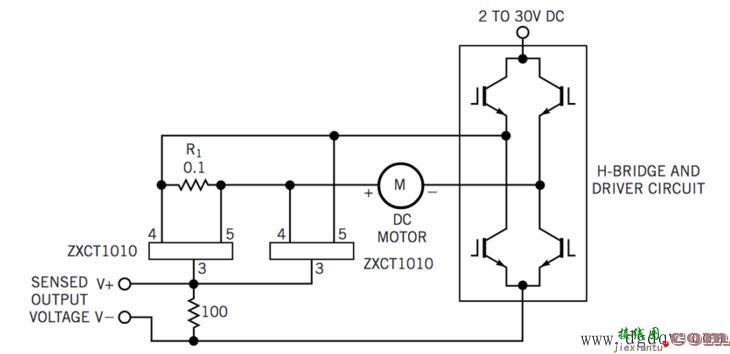 测量直流伺服电机电流电路图  第1张