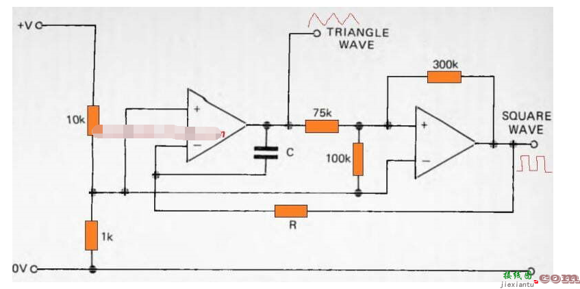 使用LF353构建的函数发生器电路  第1张