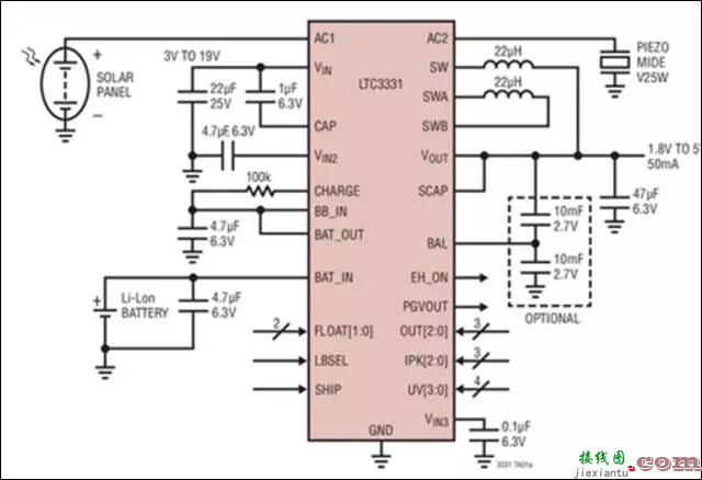 LTC3331 的原理图和典型应用电路  第3张