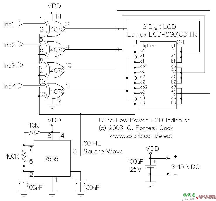 低功耗 LCD 指示灯  第1张