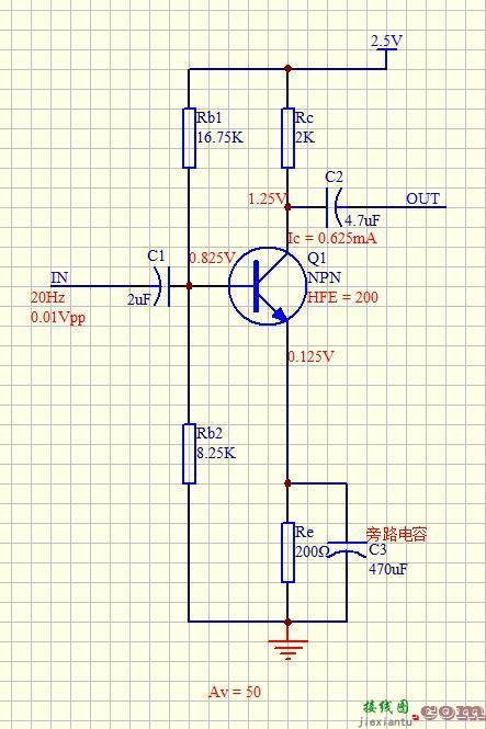 模拟电路难度:三极管共射极放大电路  第14张