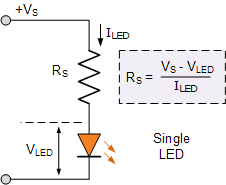 单 LED 接口电路  第1张