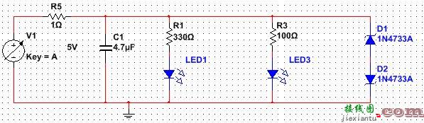 发电机供电的 LED 头灯电路  第1张