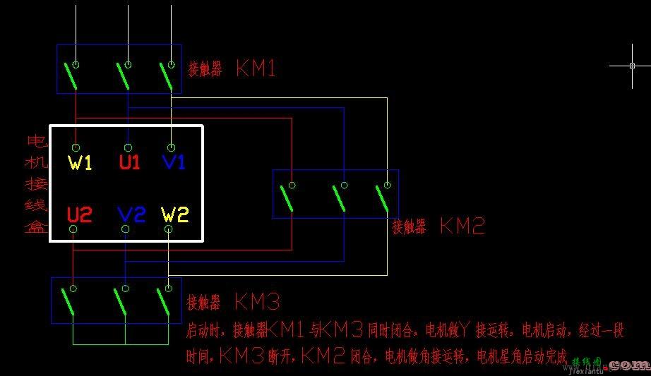 电动机接线图_三相电机接线图_三相异步电动机接线图  第6张