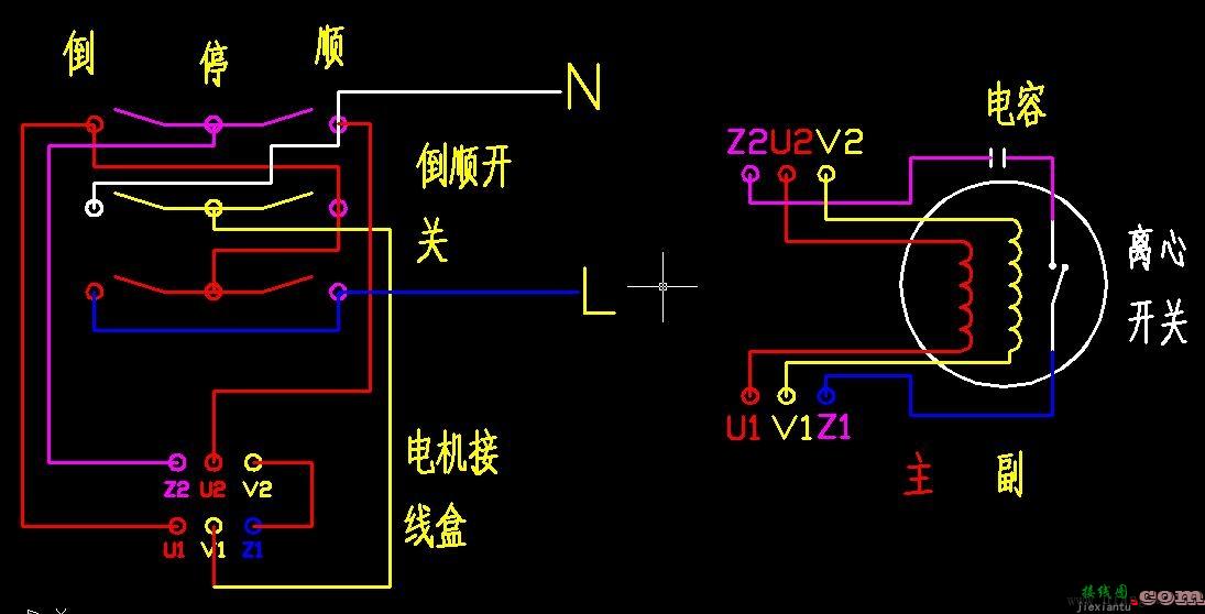 单相电机正反转接线图详解  第7张